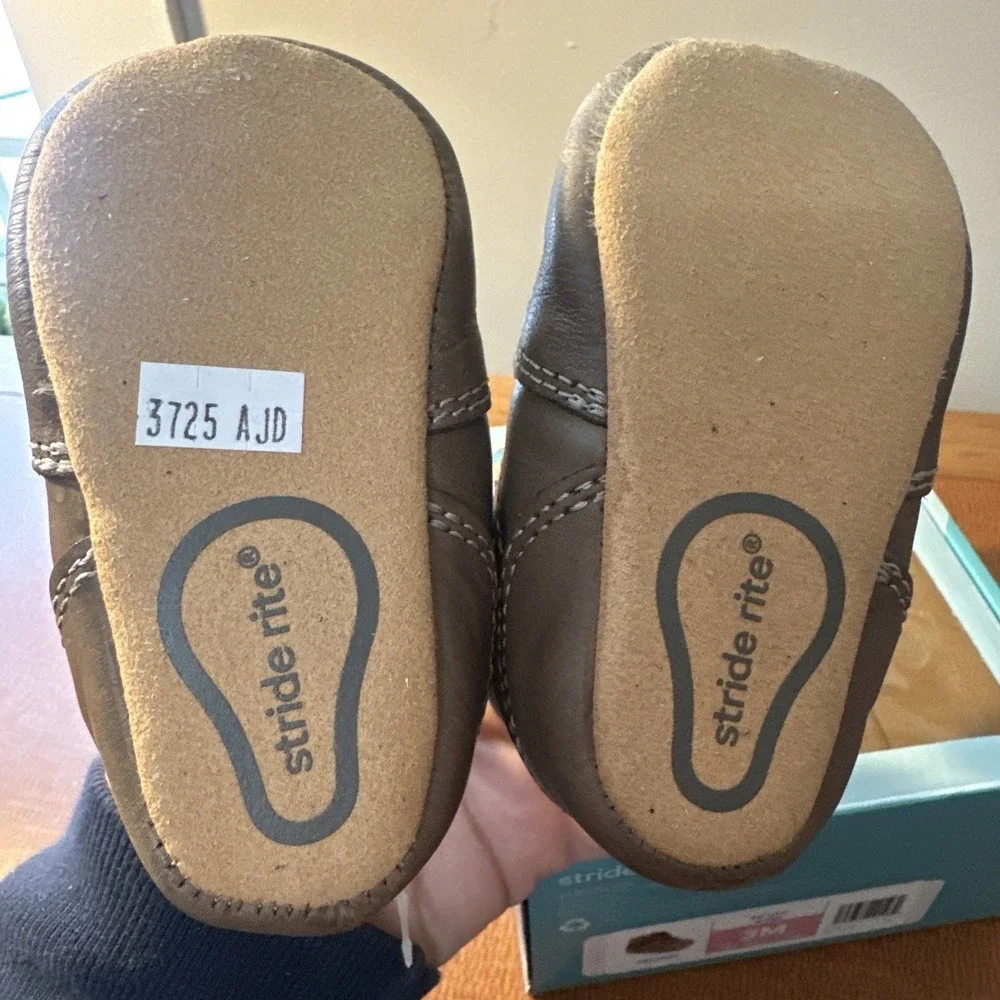 Stride Rite PW Ryker Brown Boots  Baby 3M New In Box‎